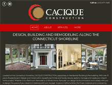 Tablet Screenshot of caciqueconstruction.com